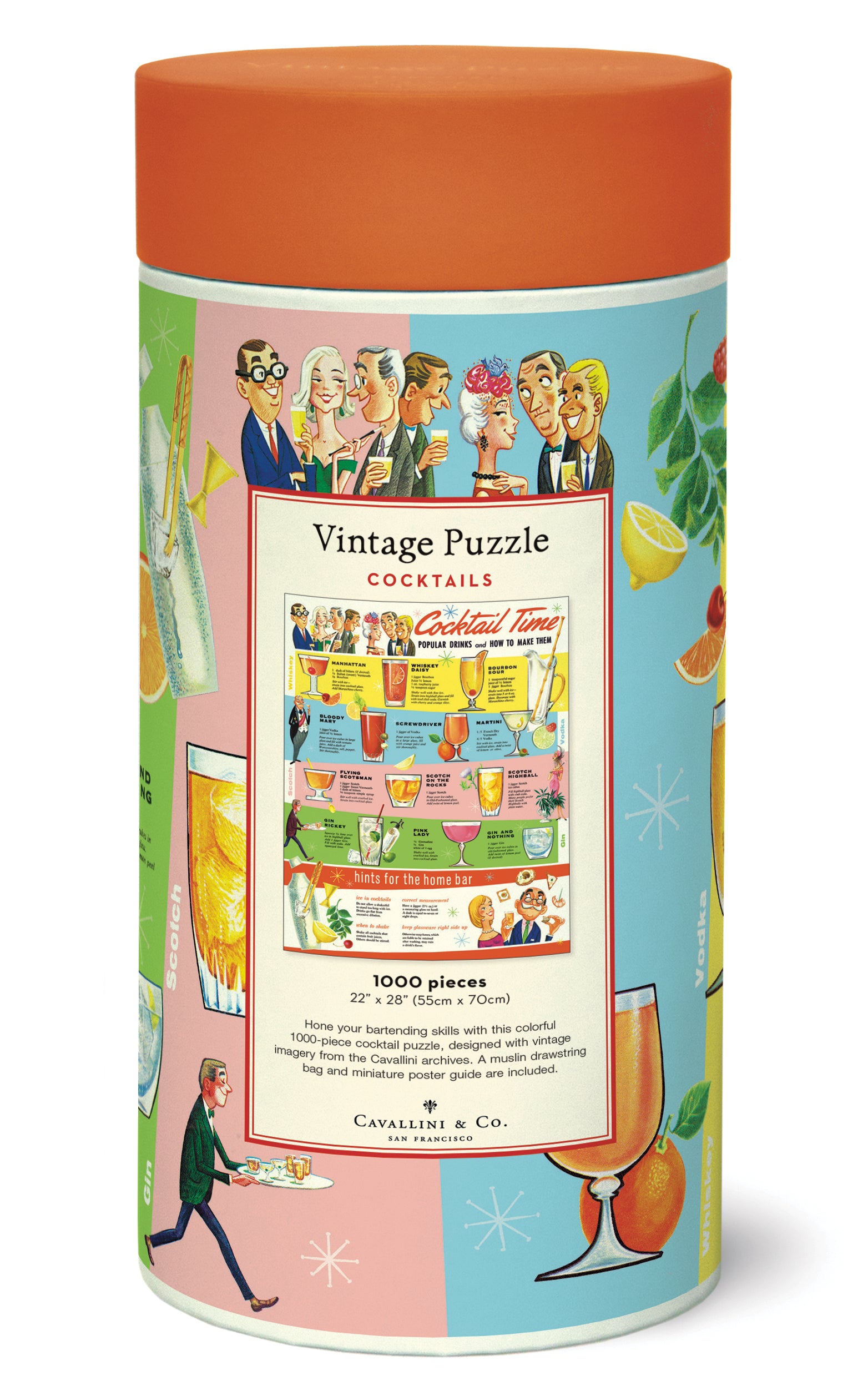 Cocktails 
Cavallini Puzzle 1000 Teile