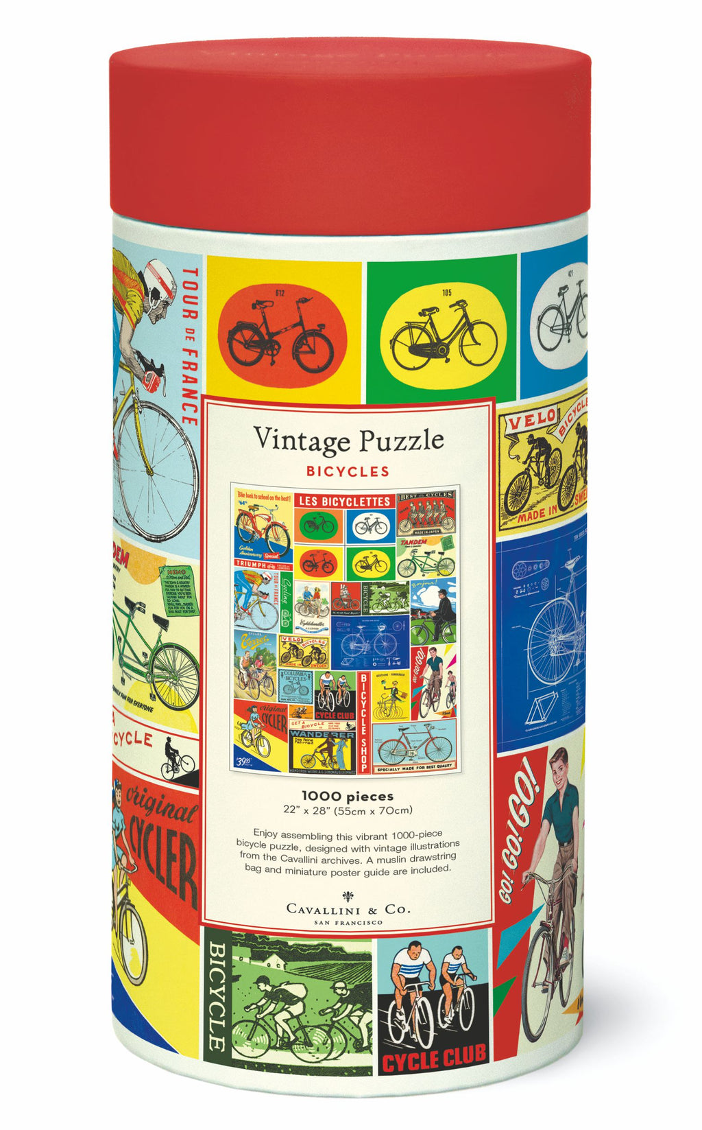 Bicycles 
Cavallini Puzzle 1000 Teile