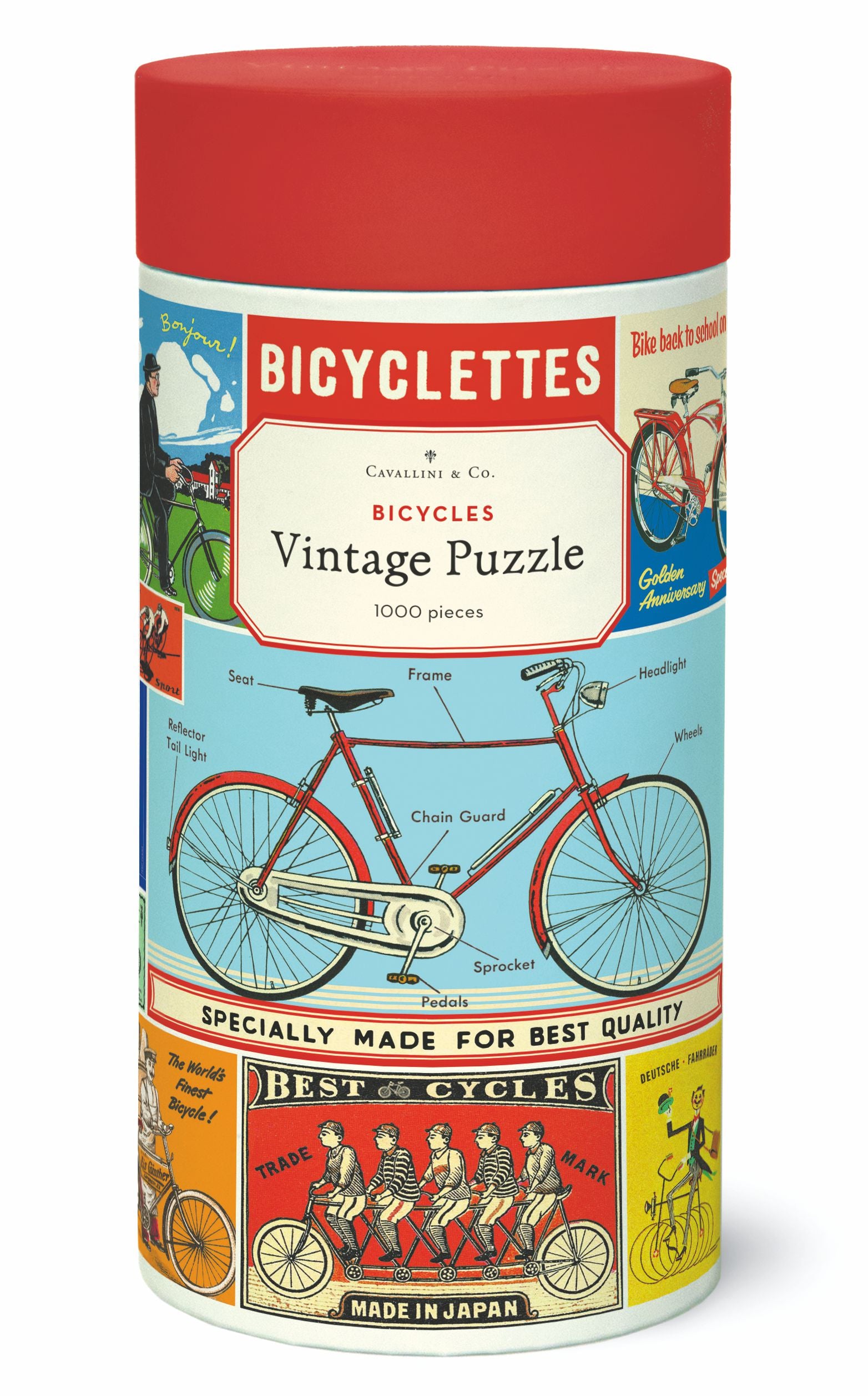 Bicycles 
Cavallini Puzzle 1000 Teile