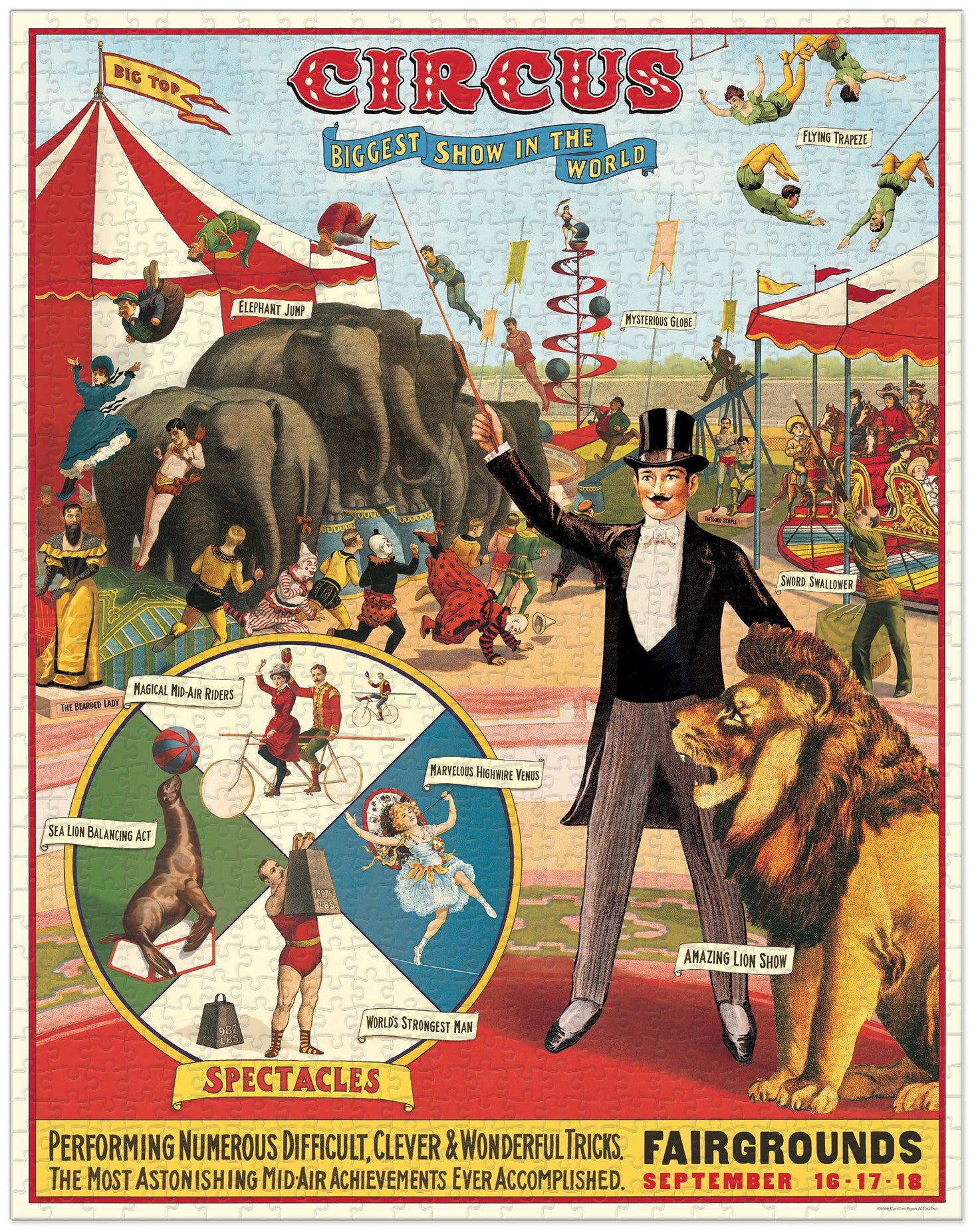 Circus 
Cavallini Puzzle 1000 Teile
