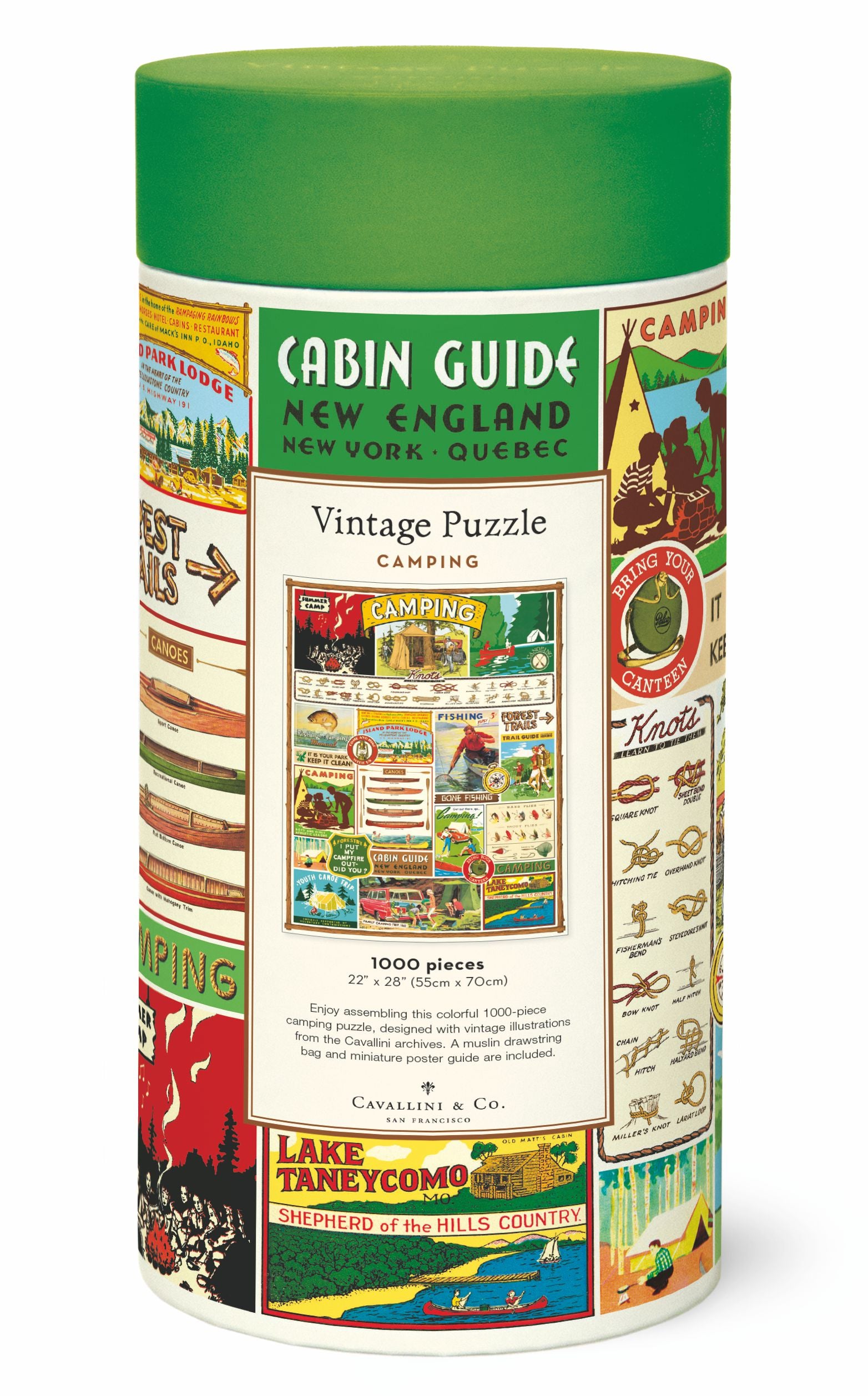 Camping 
Cavallini Puzzle 1000 Teile