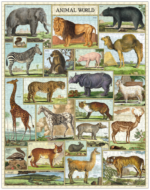 Animal World Cavallini Puzzle 1000 Teile