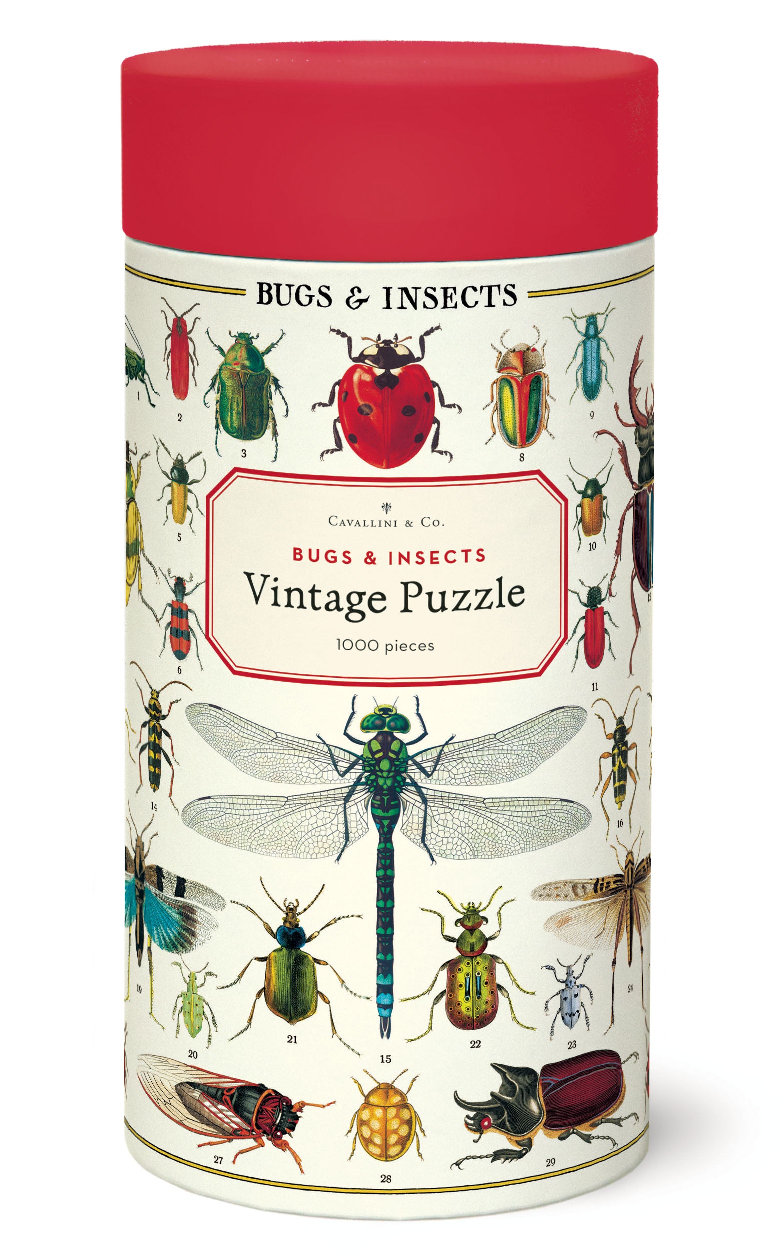 Bugs and Insects 
Cavallini Puzzle 1000 Teile