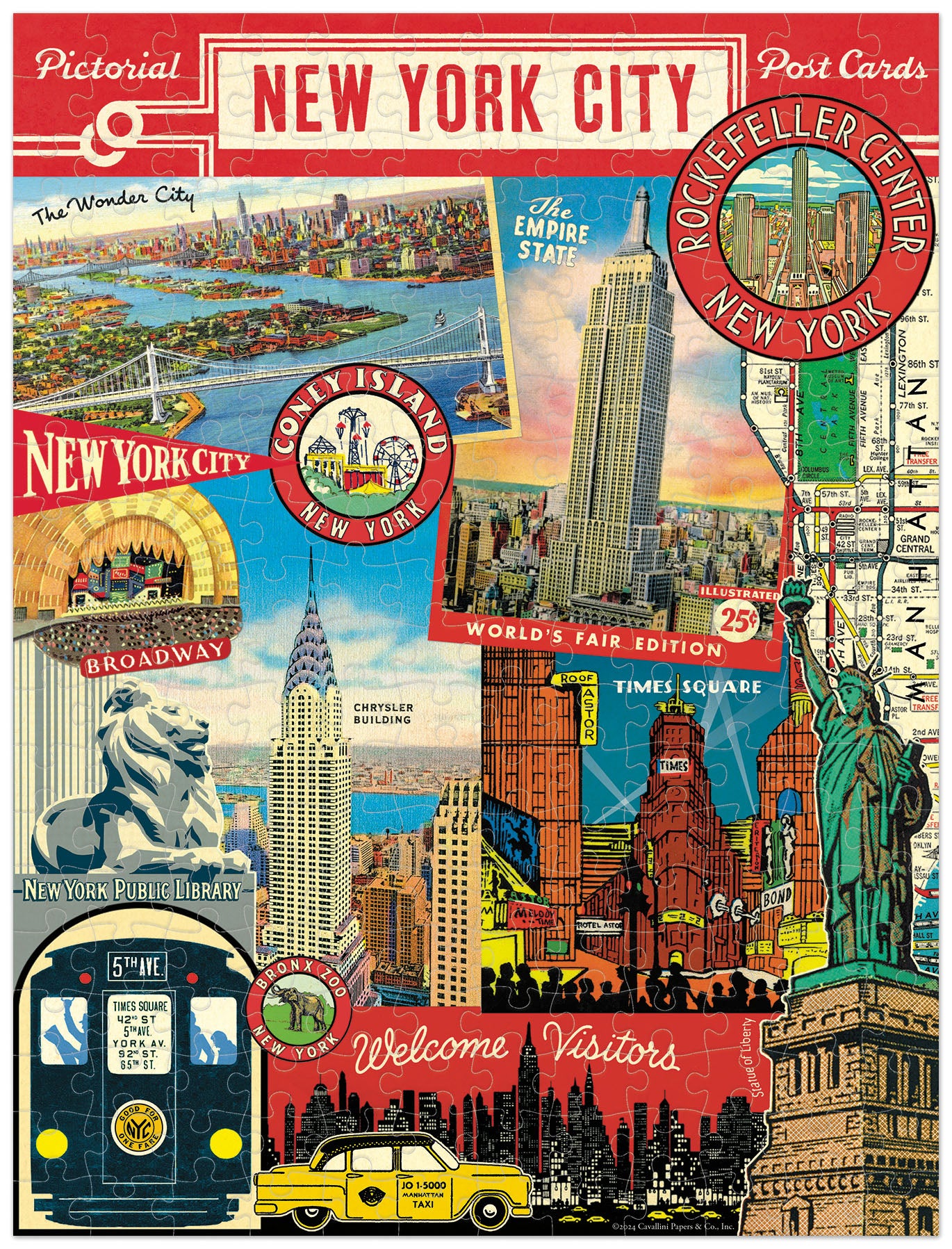 Mini Puzzle New York  
Cavallini 240 Teile