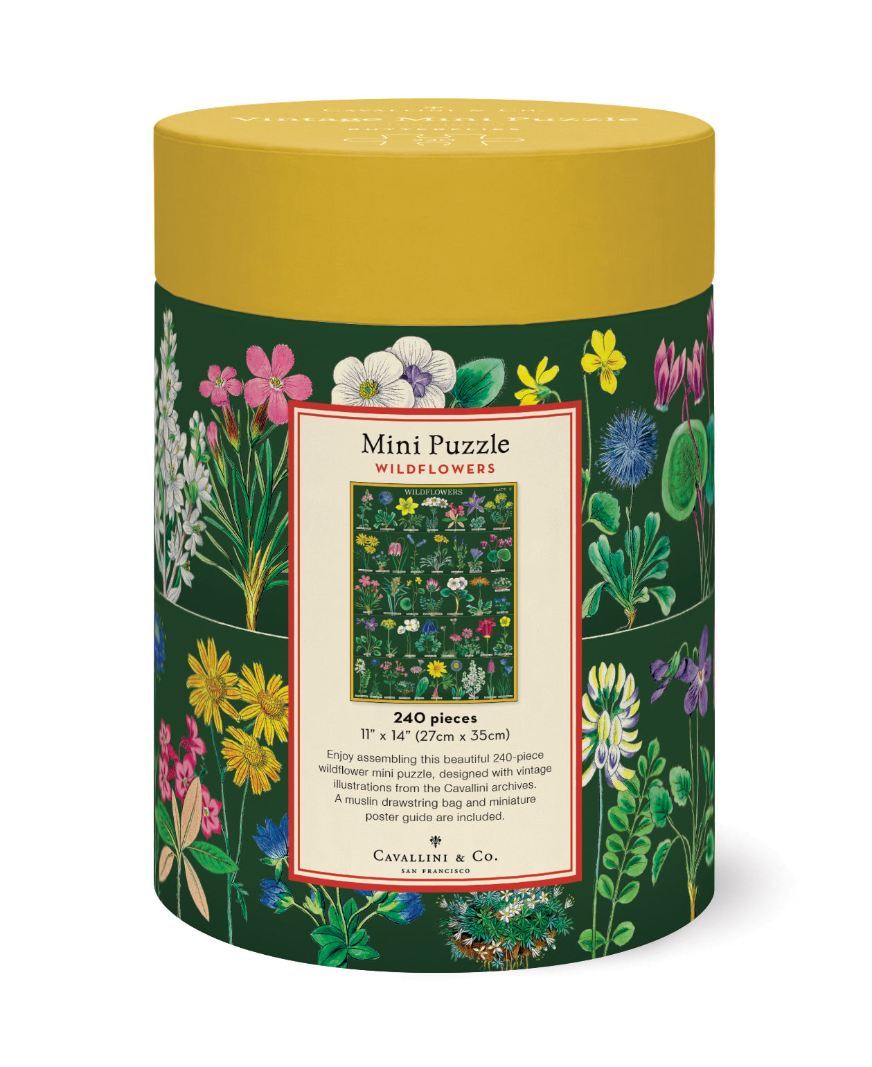 Mini Puzzle Wildflowers 
Cavallini 240 Teile